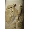 Image 3 : A Carved Ivory Tusk Vase Depicting Monkeys.