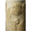 Image 6 : A Carved Ivory Tusk Vase Depicting Monkeys.
