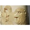 Image 7 : A Carved Ivory Tusk Vase Depicting Monkeys.