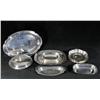 Image 2 : A Collection of Silver Plated Items, Including Trays, Plates, and a Covered Dish.
