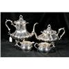 Image 1 : A Gorham Sterling Silver Coffee Pot and Tea Pot, Together with an Unmatching Creamer and Sugar.