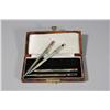 Image 1 : A Boxed Set of Four English Sterling Silver Bridge/ Card Player's Pencils with Symbols of Card Suits