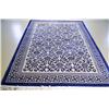 Image 1 : A Contemporary Blue Wool Rug with Asian Motif,