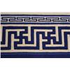 Image 2 : A Contemporary Blue Wool Rug with Asian Motif,
