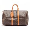Image 1 : Louis Vuitton Brown Monogram Canvas Leather Keepall 45 cm Duffle Bag Luggage