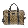 Image 1 : MCM Beige Monogram Visetos Canvas Leather Marble Briefcase Bag