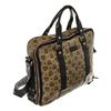 Image 2 : MCM Beige Monogram Visetos Canvas Leather Marble Briefcase Bag