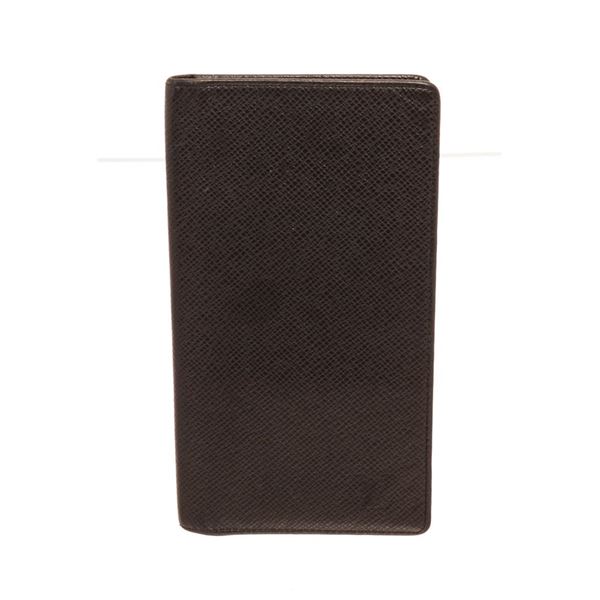 Louis Vuitton Black Canvas Leather Long Card Wallet