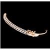 Image 2 : 1.68 ctw Diamond Bangle Bracelet - 14KT Rose Gold