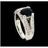 Image 6 : 1.61 ctw Sapphire and Diamond Ring - 14KT White Gold
