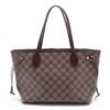 Image 1 : Louis Vuitton Damier Ebene Canvas Leather Neverfull PM Tote Bag