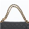 Image 6 : Chanel Black Quilted Lambskin Leather Double Flap Shoulder Bag