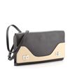 Image 1 : Prada Dual Flap Double Turnlock Bag Leather Black, Neutral