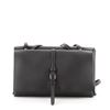 Image 2 : Prada Dual Flap Double Turnlock Bag Leather Black, Neutral