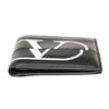 Image 4 : Valentino Black Leather Logo Print Bifold Wallet