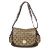 Image 1 : MCM Beige Monogram Visetos Canvas Leather Flap Shoulder Bag