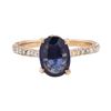 Image 2 : 2.15 ctw Sapphire and Diamond Ring - 14KT Rose Gold