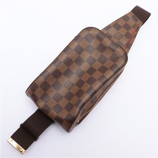 Louis Vuitton Damier Ebene Canvas Leather Geronimos Waist Bag