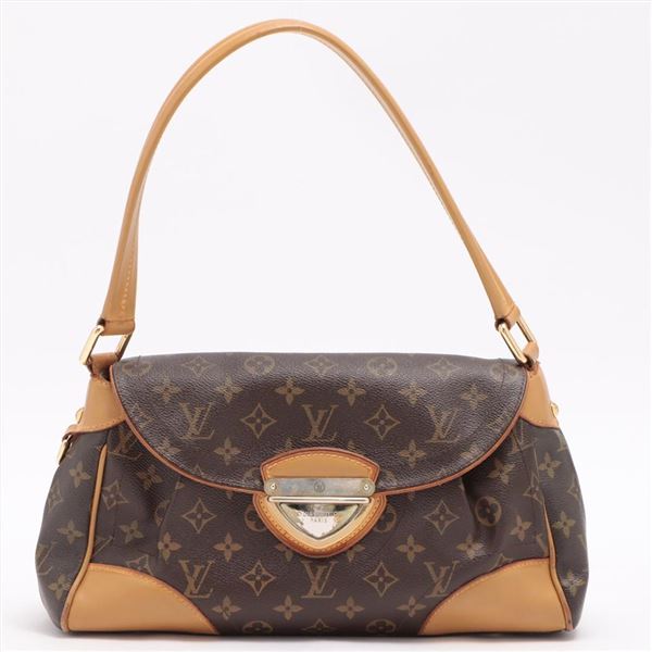 Louis Vuitton Brown Monogram Canvas Leather Beverly MM Shoulder Bag