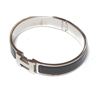 Image 2 : Hermes Black Metal Clic Clac Bangle Bracelet PHW