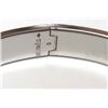 Image 4 : Hermes Black Metal Clic Clac Bangle Bracelet PHW