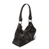 Image 3 : MCM Black Leather Contrast Stitch Hobo Bag