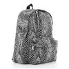 Image 1 : Celine Zip Around Backpack Printed Canvas Medium Black, Print, White