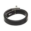 Image 4 : Hermes Black Leather Kelly Double Tour Bracelet