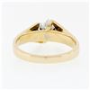 Image 6 : 14k Gold 0.47 ctw H VS1 Ideal Round Brilliant Diamond Solitaire Engagement Ring