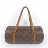 Image 4 : Louis Vuitton Vintage Brown Monogram Canvas Leather Papillon 26 cm Shoulder Bag