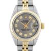 Image 1 : Rolex Ladies 2 Tone Slate Grey Diamond 26MM Datejust Wristwatch