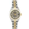 Image 2 : Rolex Ladies 2 Tone Slate Grey Diamond 26MM Datejust Wristwatch