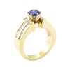 Image 4 : 2.05 ctw Blue Sapphire And Diamond Ring - 14KT Yellow Gold