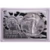 Image 1 : 1988 $1 American Silver Eagle Coin & 2oz Silver Bar Set
