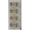 Image 1 : Uncut Sheet of (4) State of Louisiana Baby Bond Obsolete Notes