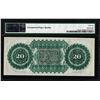 Image 2 : 1872 $20 State of South Carolina Obsolete Note PMG Gem Uncirculated 66EPQ