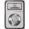 Image 1 : 1885 $1 Morgan Silver Dollar Coin NGC MS64