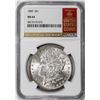 Image 1 : 1889 $1 Morgan Silver Dollar Coin NGC MS64