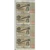 Image 1 : Uncut Sheet of (4) State of Louisiana Baby Bond Obsolete Notes