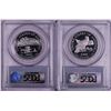 Image 2 : Lot of 2002-W & 2003-W $100 Proof Platinum American Eagle Coins PCGS PR70DCAM