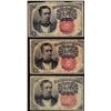 Image 1 : Lot of (3) 1874 10 Cent Fifth Issue Fractional Currency Note