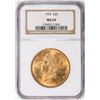 Image 1 : 1904 $20 Liberty Head Double Eagle Gold Coin NGC MS64