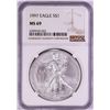 Image 1 : 1997 $1 American Silver Eagle Coin NGC MS69