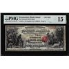 Image 1 : Original Series $5 Bank of Woonsocket, RI CH# 1423 National Note PMG Choice Fine 15