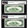 Image 2 : Lot of (2) Consecutive 1950 $10 Federal Reserve Notes STL PMG Gem Uncirculated 65EPQ