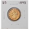 1893 $5 Liberty Head Half Eagle Gold Coin