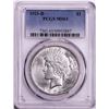 Image 1 : 1923-D $1 Peace Silver Dollar Coin PCGS MS63