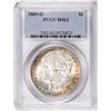 Image 1 : 1885-O $1 Morgan Silver Dollar Coin PCGS MS63 Nice Toning