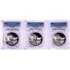 Image 1 : Lot of (3) 2016 Proof South Africa 2 Rand Cheetah Silver Coins PCGS PR70DCAM