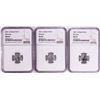 Image 1 : Lot of (3) 2021 Great Britain 10 Pounds Britannia 1/10oz Platinum Coins NGC MS69
